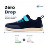 ZZFaber Kids Play I turquesa zero drop — zapatilla barefoot infantil turquesa suela plana Chile