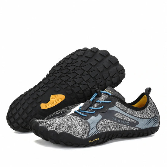 Zapatillas Saguaro Fast I gris mostrando suela y lateral en combinación.