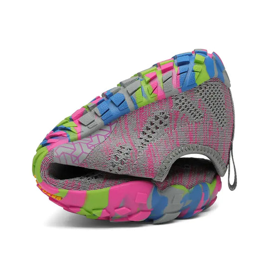 Zapatilla Saguaro Smart II rosa doblada.