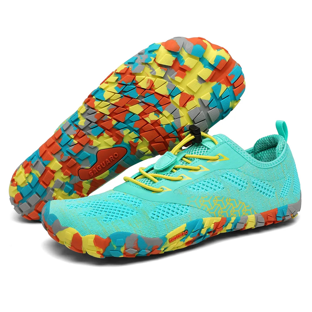 Zapatillas Smart II turquesa mostrando suela y lateral combinadas.