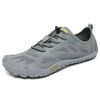 Zapatillas Saguaro Smart I grises vista lateral con diseño barefoot minimalista.