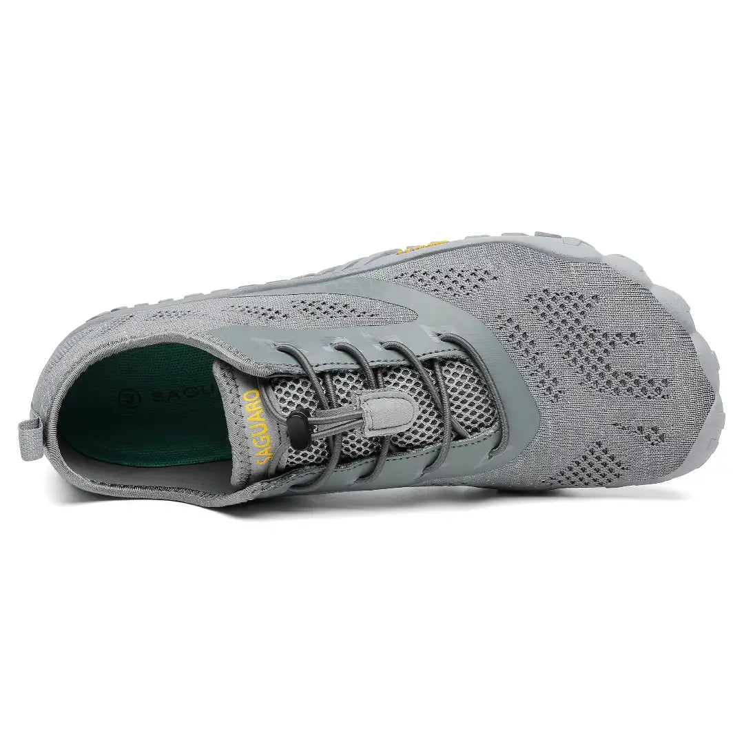 Zapatillas Smart I grises vista superior mostrando diseño transpirable barefoot.