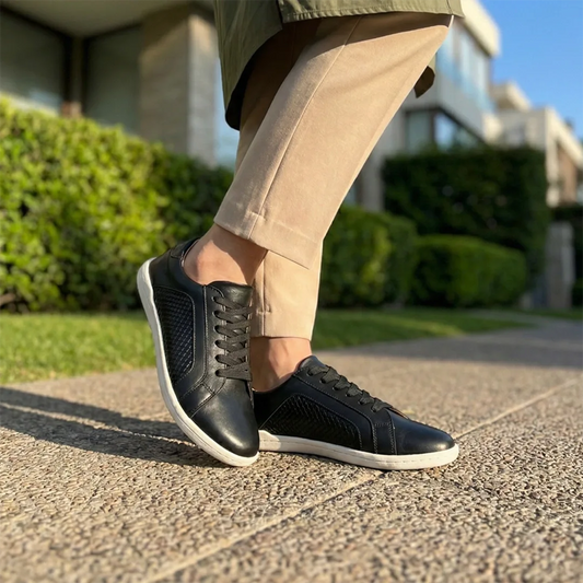 Moka DUNE - Zapatillas Barefoot Cuero Artesanal | Hecho en Chile