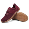 Par de Saguaro Wish I vinotinto en vista diagonal casual deportiva.