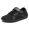 Zapatilla barefoot Saguaro Luck I negra, ideal para colegio, puntera ancha.