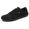 Zapatilla minimalista Saguaro negra, puntera ancha y zero drop.