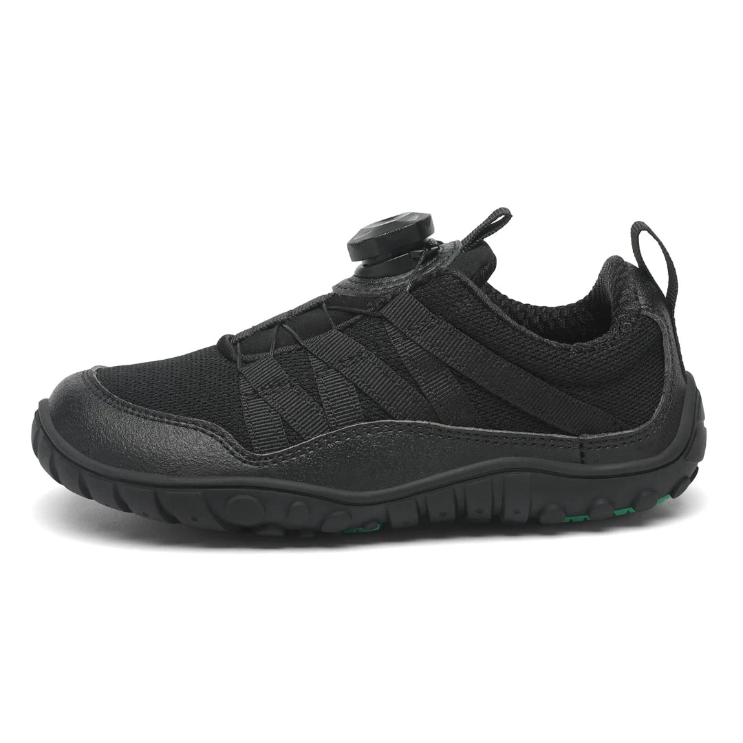 Zapatillas anchas escolares con punta reforzada — calzado barefoot infantil seguro para recreo Chile