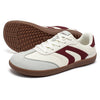 Zapatillas anchas urbanas con suela de caucho café flexible y antideslizante para ciudad.