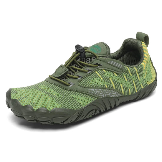 Zapatillas barefoot Saguaro Kids Free I verde vista principal infantil
