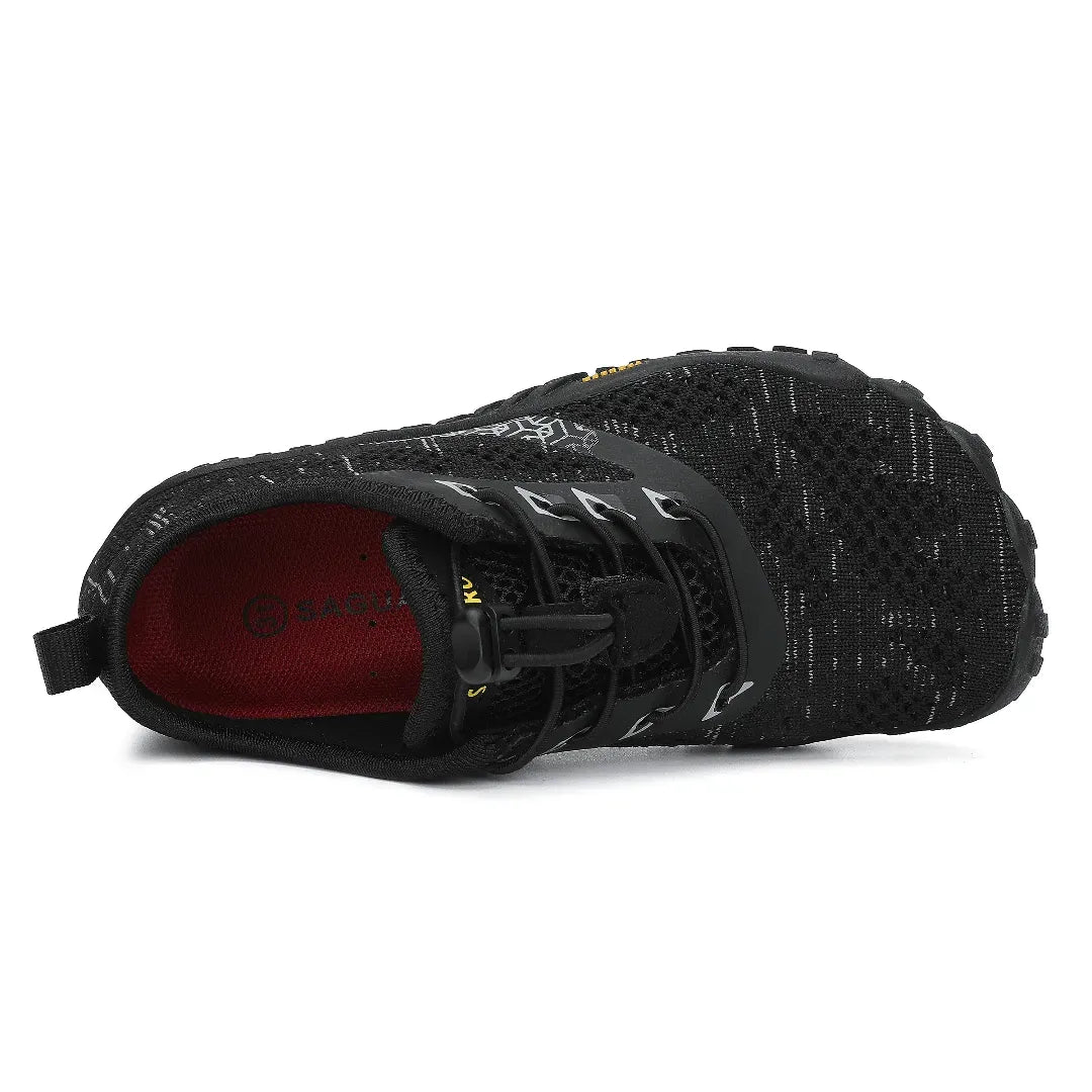 Zapatillas barefoot Saguaro Kids Smart I negras vista superior